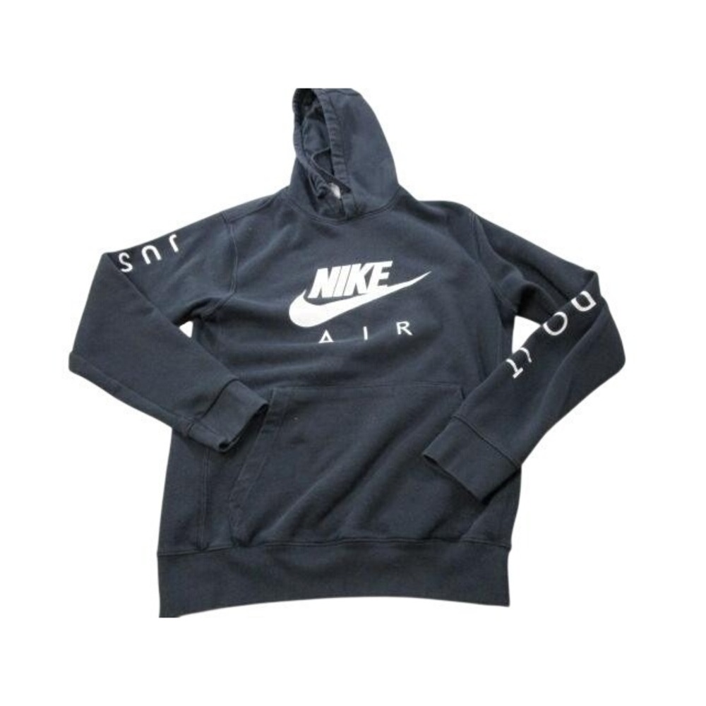 Nike Air Hoodie Sweatshirt Mens Medium Gray Just Do It Pullover 918347-023
